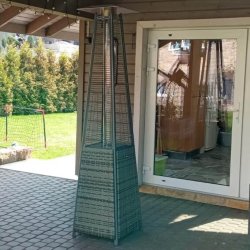 Уличный газовый обогреватель WWT 13I Rotang Grey Mini 1.8m