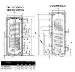 Накопительный водонагреватель Drazice OKC 300 NTRR/SOL