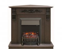 Каминокомплект RealFlame Dominica Corner STD/EUG DN с очагом Fobos Lux Black S