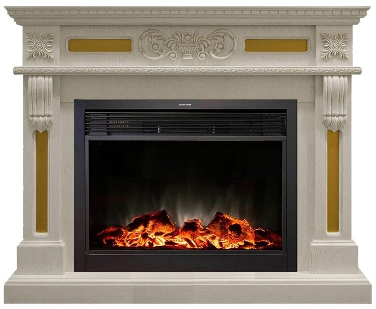 Каминокомплект RealFlame Corsica 26 WT с очагом MoonBlaze LUX Black