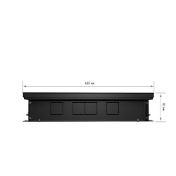 Внутрипольный конвектор Royal Thermo Atrium 90/400/2700-DG-U-AU