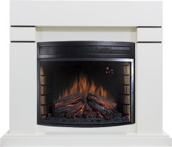 Каминокомплект Royal Flame Lindos алебастр с очагом Dioramic 28 LED FX