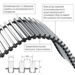 Внутрипольный конвектор Royal Thermo Atrium 190/250/2400-DG-U-DB