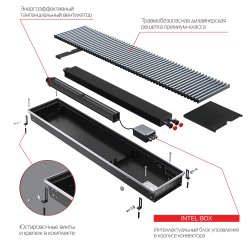 Внутрипольный конвектор Royal Thermo Atrium Turbo 190/400/1100-DG-U-AU