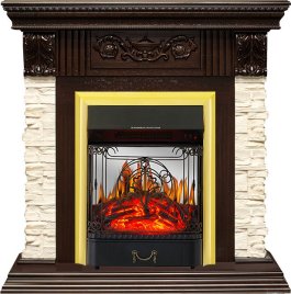 Каминокомплект Royal Flame Luxemburg с очагом Majestic FX M Brass