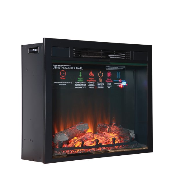 Каминокомплект Interflame Экстер темный дуб с очагом Sirius 30 LED FX Black
