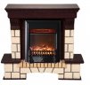 Каминокомплект Interflame Экстер темный дуб с очагом Fobos FX M Black