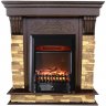 Каминокомплект Interflame Брайт темный дуб с очагом Fobos FX M Black