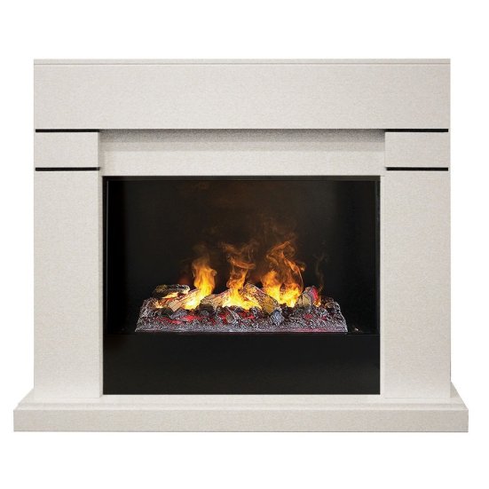 Каминокомплект RealFlame Lindelse 26 WT 3D Cassette 630 + Black вставка
